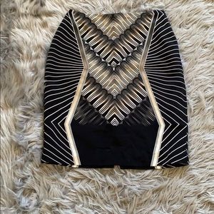 Black with ethereal print